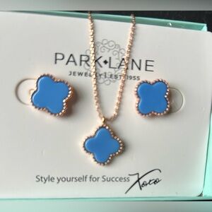Park lane Periwinkle necklace and earrings set